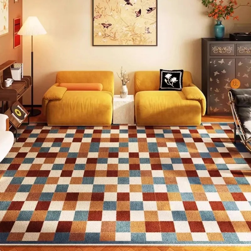 Home Textiles Plaid - Estilo coreano grande sala de estar