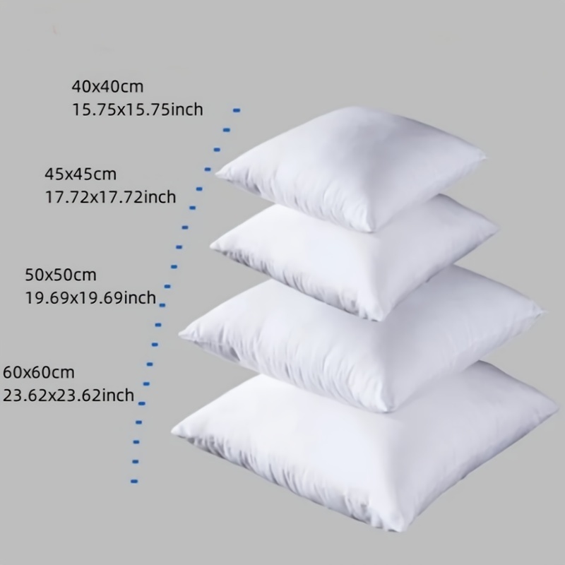 Pillow Insert 18X18 - Padrão branco salto volta travesseiro almofada