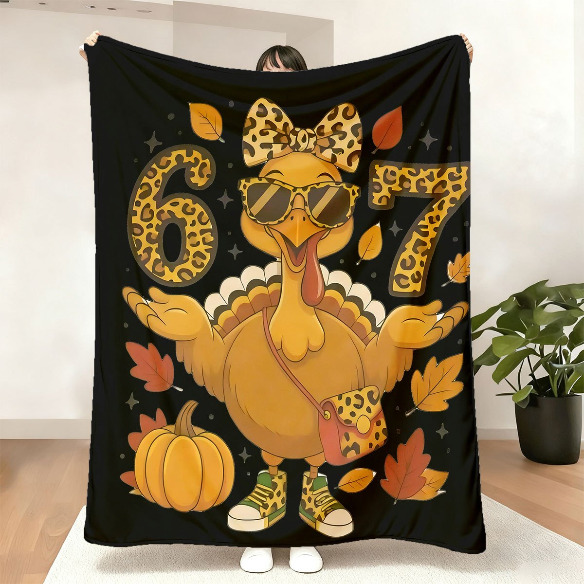 Home Textiles Turkey - Cobertor estampado de flanela Trend Digital