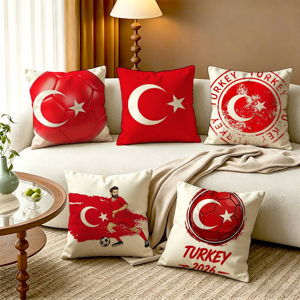 Home Textiles Turkey - Capas de Almofada Quadradas de Algodão