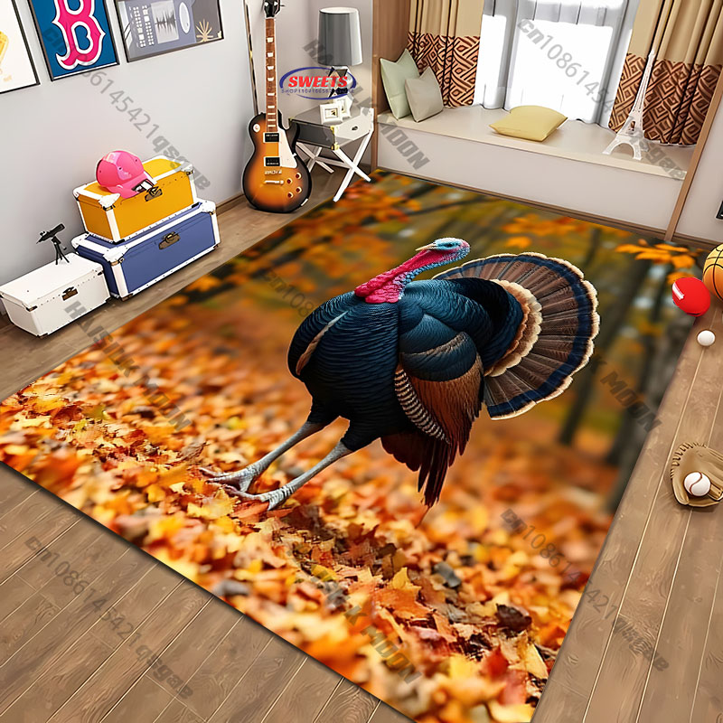 Home Textiles Turkey - Tapete Vibrante com Estampa de Peru,