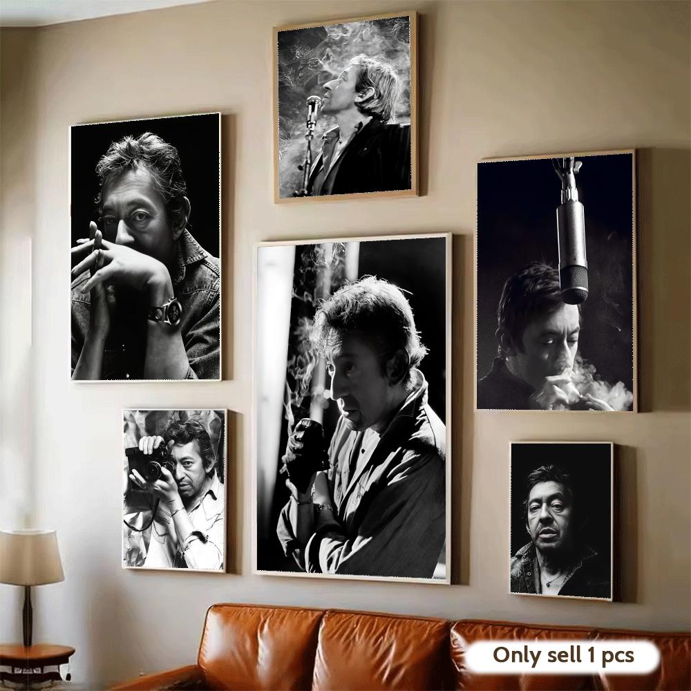 Home Textiles France - Pôster de cantor francês S-Serge Gainsbourg,