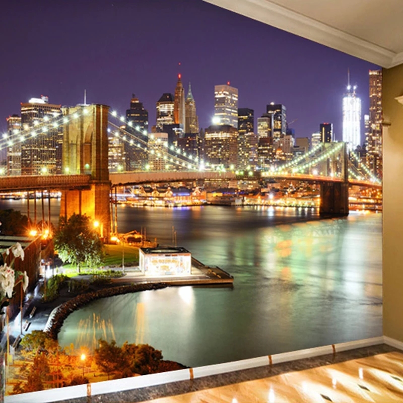 Home Textiles New York - Mural 3D Personalizado: Noite de Nova