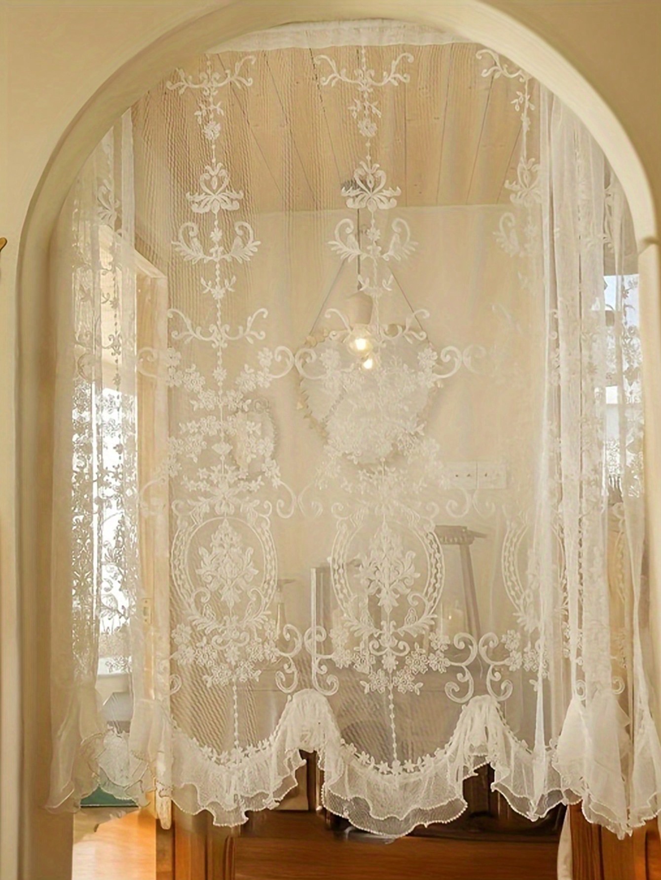 1 Peça Cortina Francesa Vintag - Home Textiles France avaliação e preço