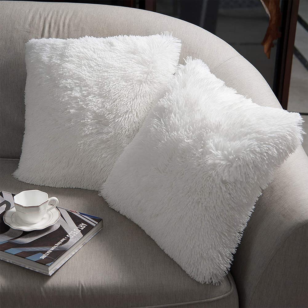 Capa de almofada luxuosa de lã - Pillow Insert 18X18 avaliação e preço