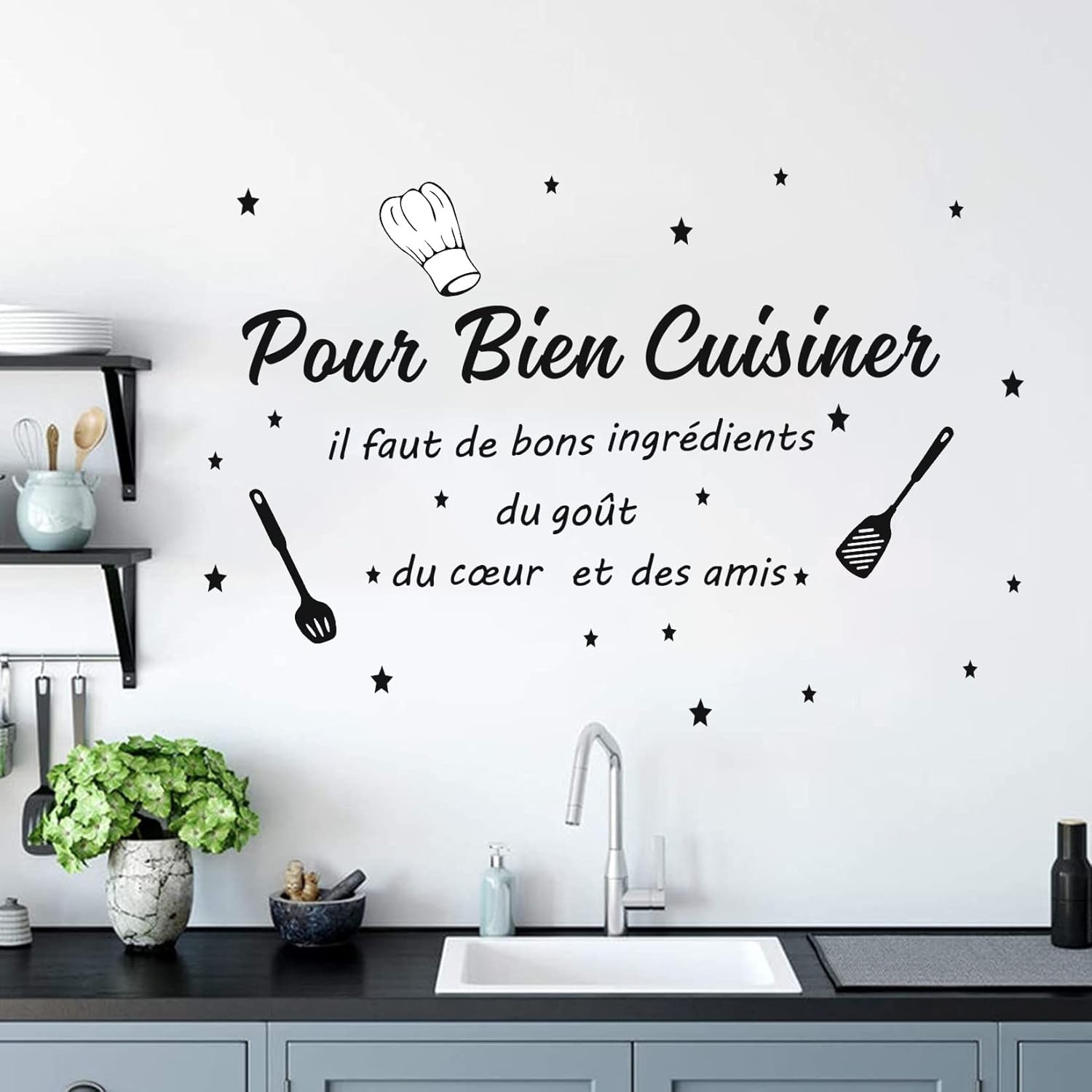 Adesivo de parede com citação  - Home Textiles France avaliação e preço
