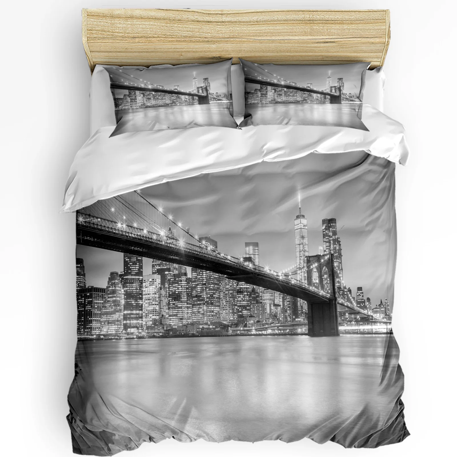 3 pçs conjunto de cama cinza n - Home Textiles New York avaliação e preço