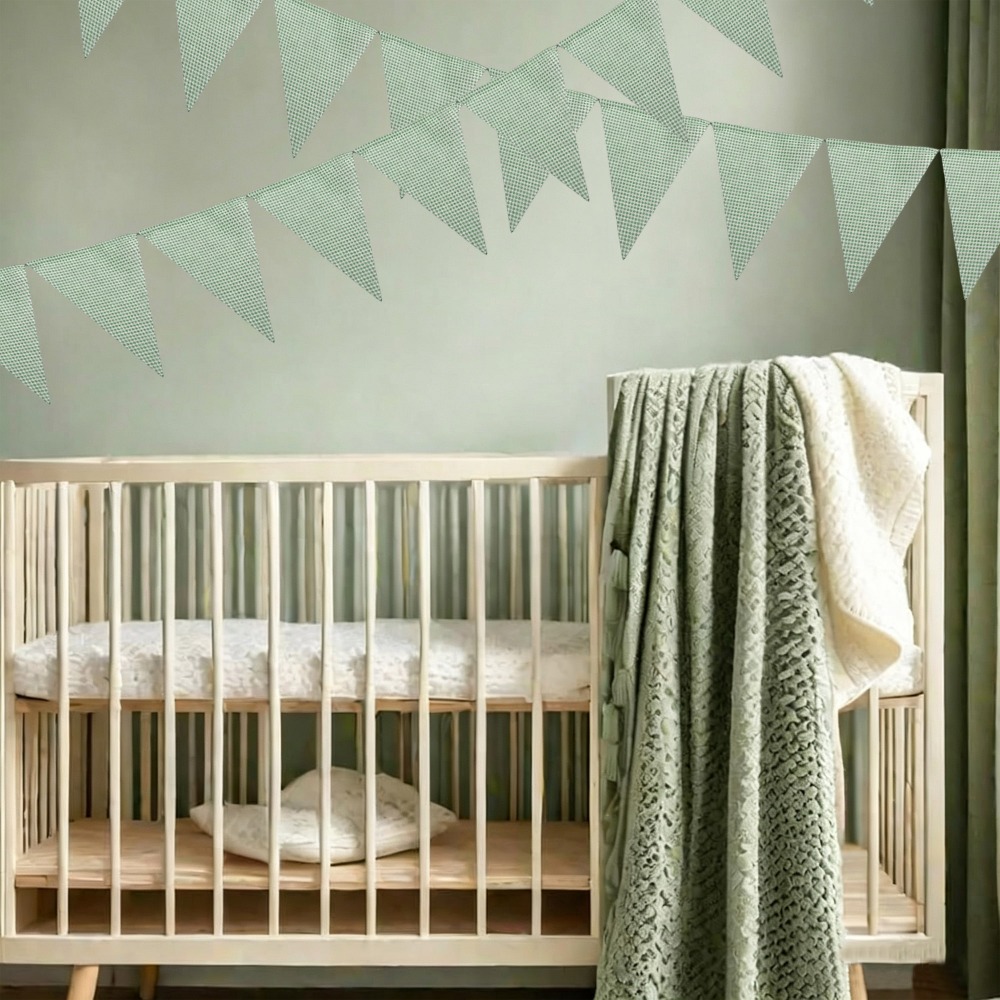Bandeiras Triangulares de Teci - Home Textiles Plaid avaliação e preço